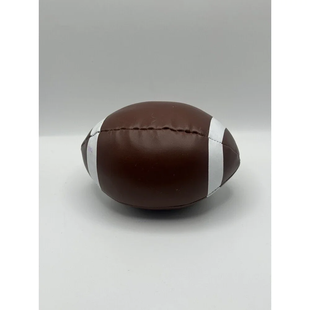 Little Tikes Soft Plush Football Toy Brown White Stitched Vinyl Kids”